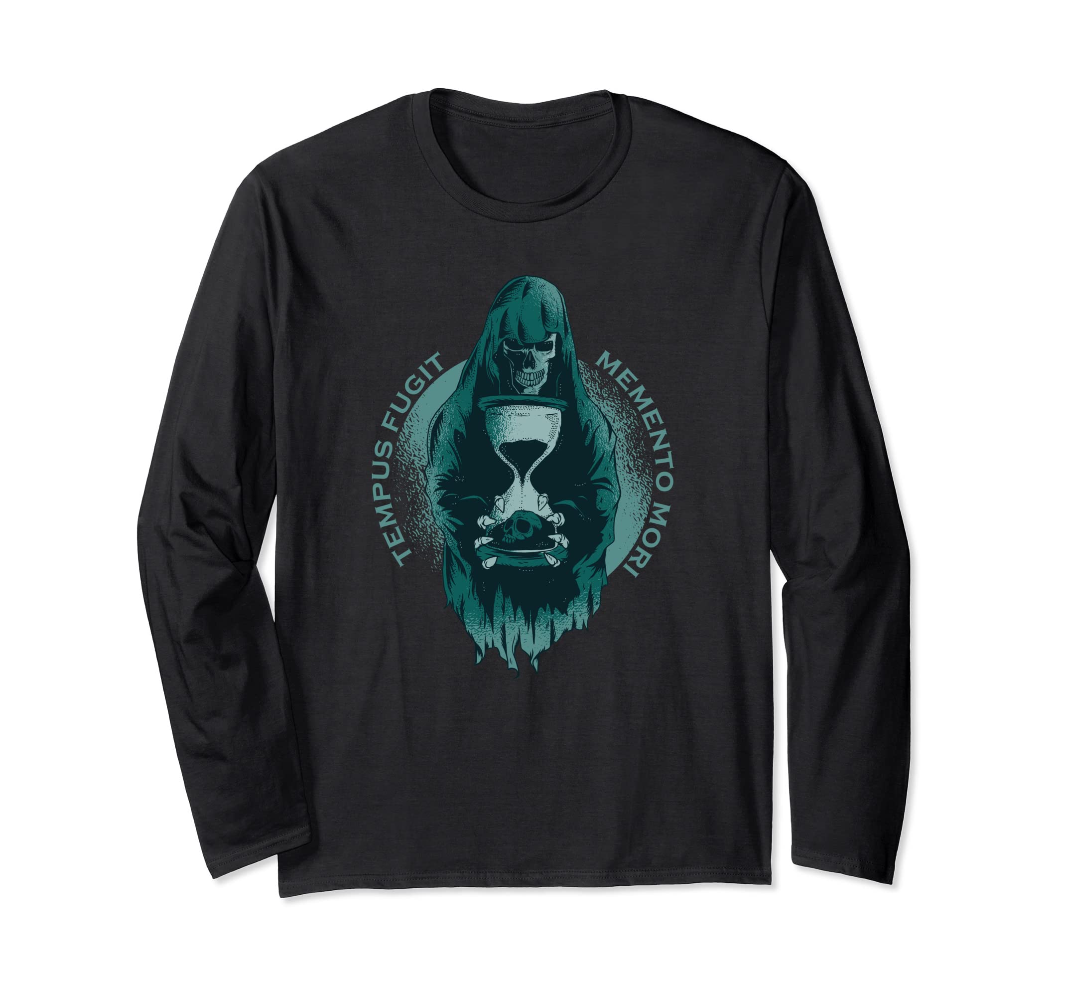 Tempus Fugit Memento Mori - Reaper Long Sleeve T-Shirt