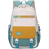 VIDOSCLA Teen Girls' Backpack for School Color-blocking Sports Kids Backpack for Teens Middle School Students Bookbag