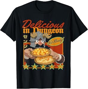 Delicious in Dungeon Senshi It's Ready Portrait Kanji Anime T-Shirt