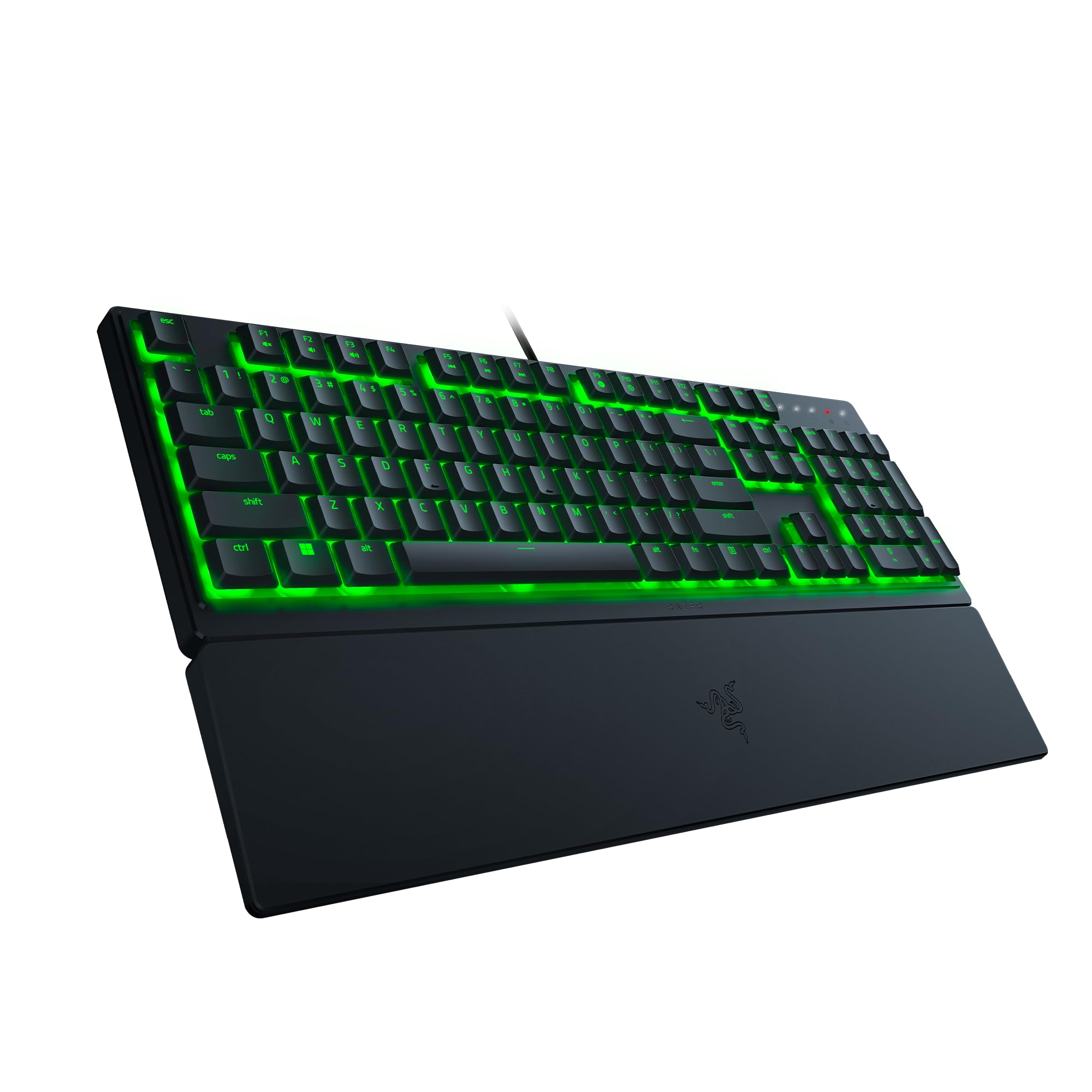 Razer Ornata V3 X - Flache Membran-Tastatur mit Chroma RGB (Lautlose Membran-Switches, Ergonomische Handballenauflage, Tastenkappen Anti-UV-Beschichtung) QWERTZ DE-Layout | Schwarz 8