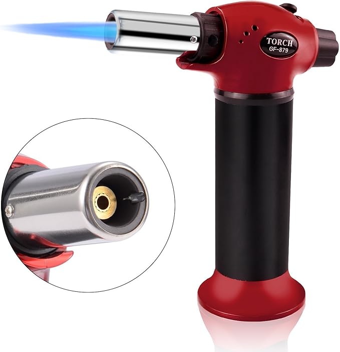Lennov Kitchen Torch Lighter, Refillable Blow Torch Butane