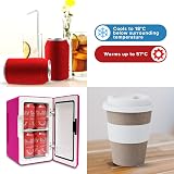 Koolatron Retro Mini Fridge 6L 12V AC/DC Portable Cooler Warmer Pink view 4