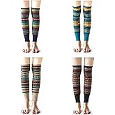 ANSLYQA Leg Warmers for Women, Boho Bohemian Style Cable Knitted Thicker Warm in Winter for Party Sports,