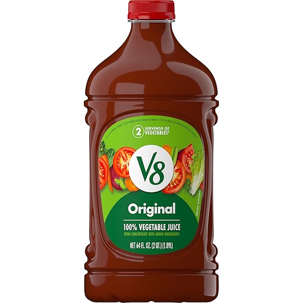 V8 ORIGINAL 100% VEGETABLE JUICE, 64 FL OZ BOTTLE