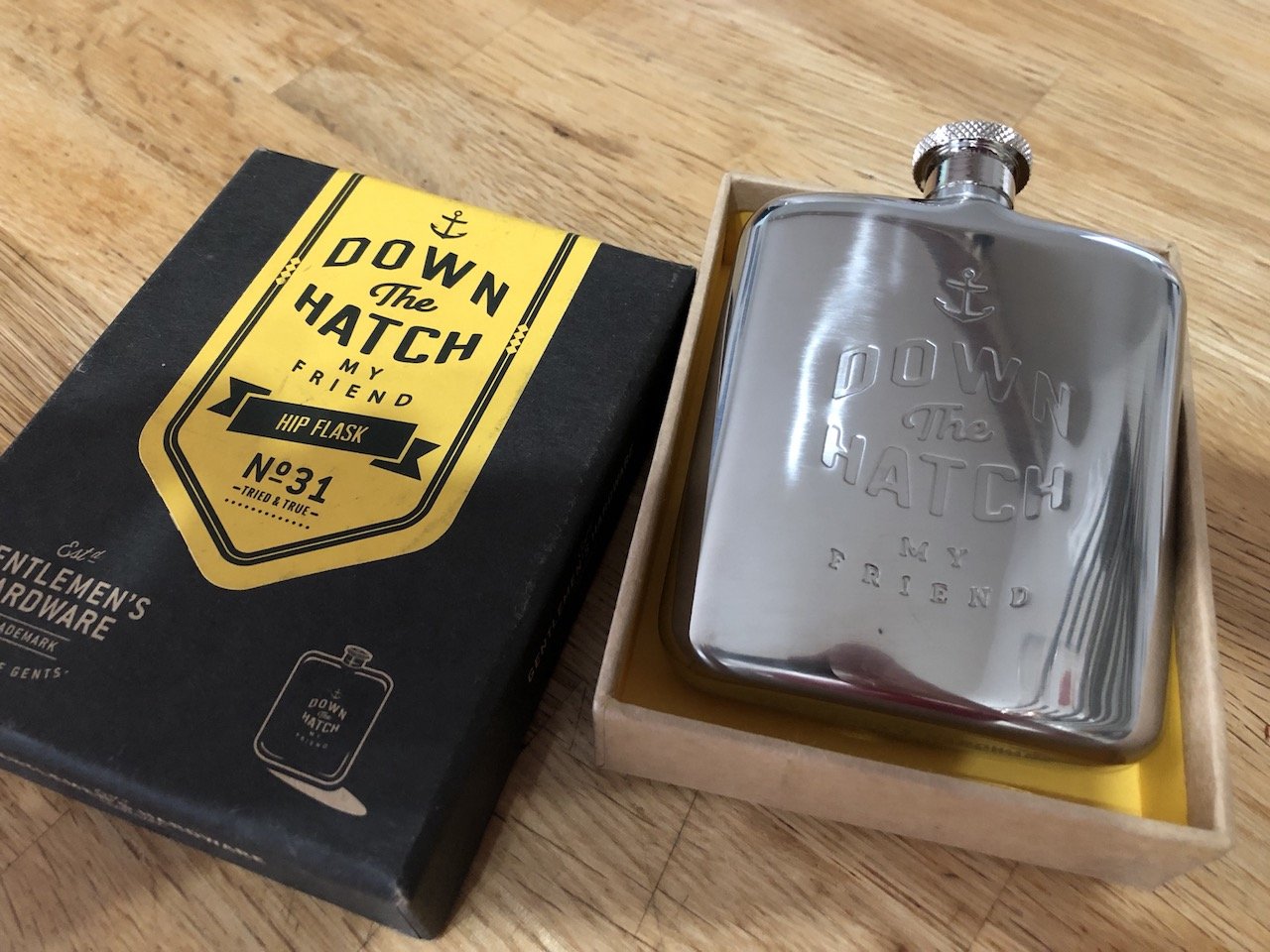 GENTLEMANS HARDWARE Hip Flask, 1 EA
