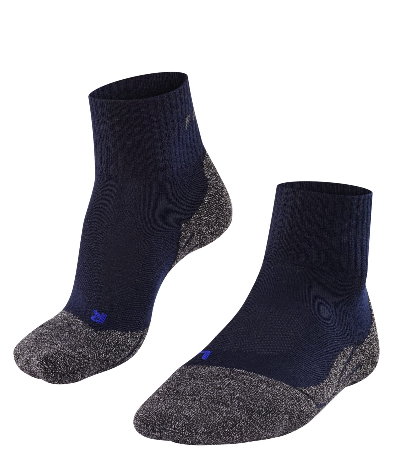 FALKE Mens Tk2 Explore Cool Short M Sso Lyocell Functional Yarn Thick Anti-blister Hiking Socks, Blue Marine 6120, 8-9 EU