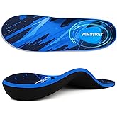 Plantar Fasciitis Pain Relief Insoles with High Arch Support - 220 LBS Heavy Duty & Firm Support, Heel Pad Orthotic Shoe Inserts for Overpronation, Flat Feet, Work Boot, All-Day Comfort, Men Women