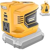 Real 200W Power Inverter Compatible With Dewalt, DC 20V to AC 110-120V Battery Inverter, LIVOWALNY Portable Power Station Gen