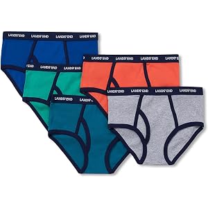 Lands' End Boys Brief Underwear 5 Pack