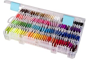 ArtBin 4006AB Medium Solutions Box with Dividers, Art & Craft Organizer, [1] Plastic Storage Case, Clear