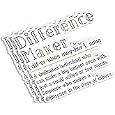 (3Pcs) Difference Maker Definition Sticker Meaningful Inspirational Sayings Motivational Vinyl Decals for Tumbler Laptop Kindle Phone Water Bottles Books - 3x2.8 Inches