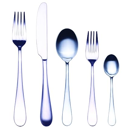 Mepra 104222020 - Juego de cubertería, color plateado