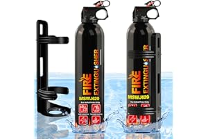 MEINV Fire Extinguisher for Boat - 2 Pcs House Fire Extinguisher with Bracket, 620ml Portable Car UTV Fire Extinguisher Kit, Class A B C K Small Water-Based Fire Extinguishers for Truck/Kitchen/RV/Apartment