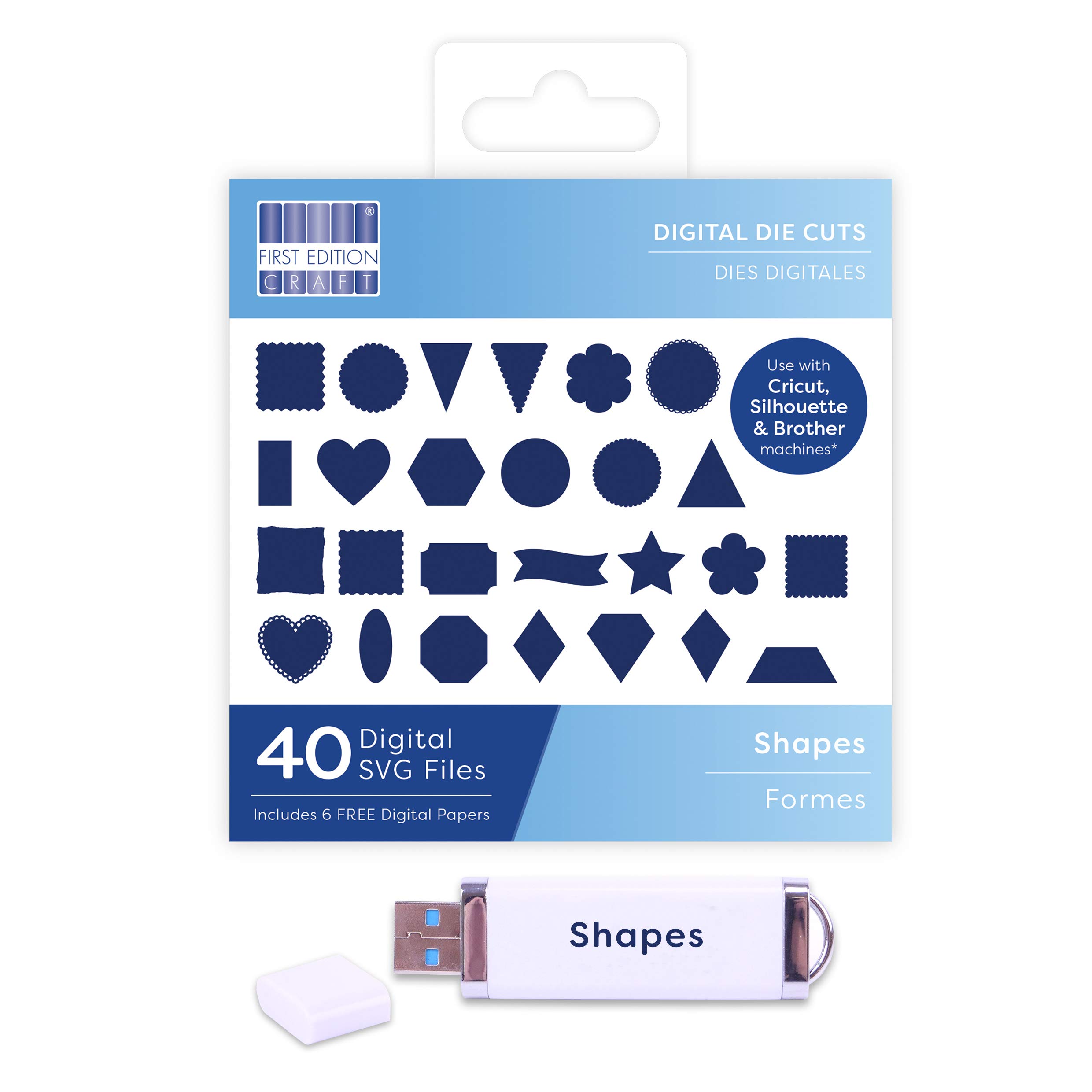 First Edition FESVG012 2019 Digital Dies - Shapes,Multi-Colour,One Size