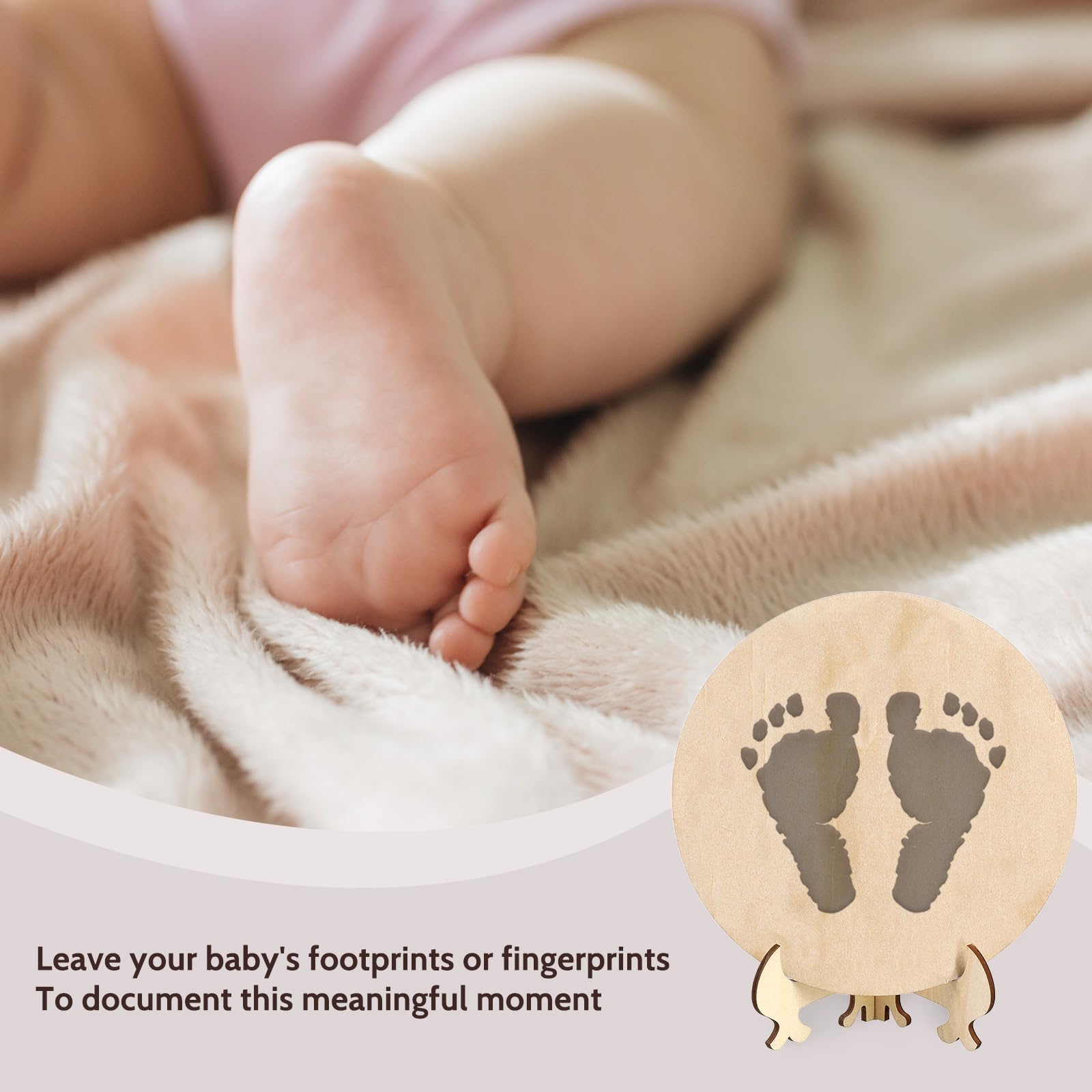 Jeffdad Wooden Baby Name Announcement Sign, 7.08