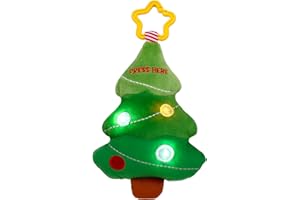 Baby Starters Magic Years 8 inch Musical Light Up Plush Toy with Travel Hook, Christmas Tree, Green