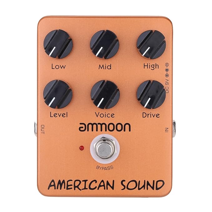 title=ammoon AP-13 Americano Suono Simulatore di Amplificatore Pedal Chitarra Effetti