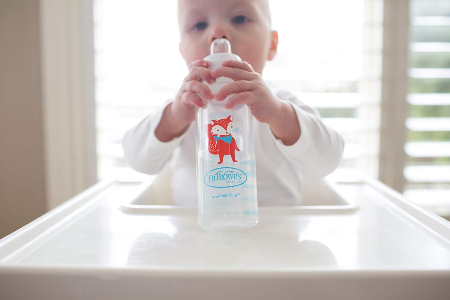 Dr. Brown's Options+ Sippy Spout Baby Bottles, Fox & Lion, 8 Ounce, 2 Count : Baby