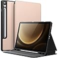 JETech Case for Samsung Galaxy Tab S10 FE / S9 FE 10.9-Inch with S Pen Holder, Slim Folio Stand Protective Tablet Cover, Multi-Angle Viewing (Rose Gold)