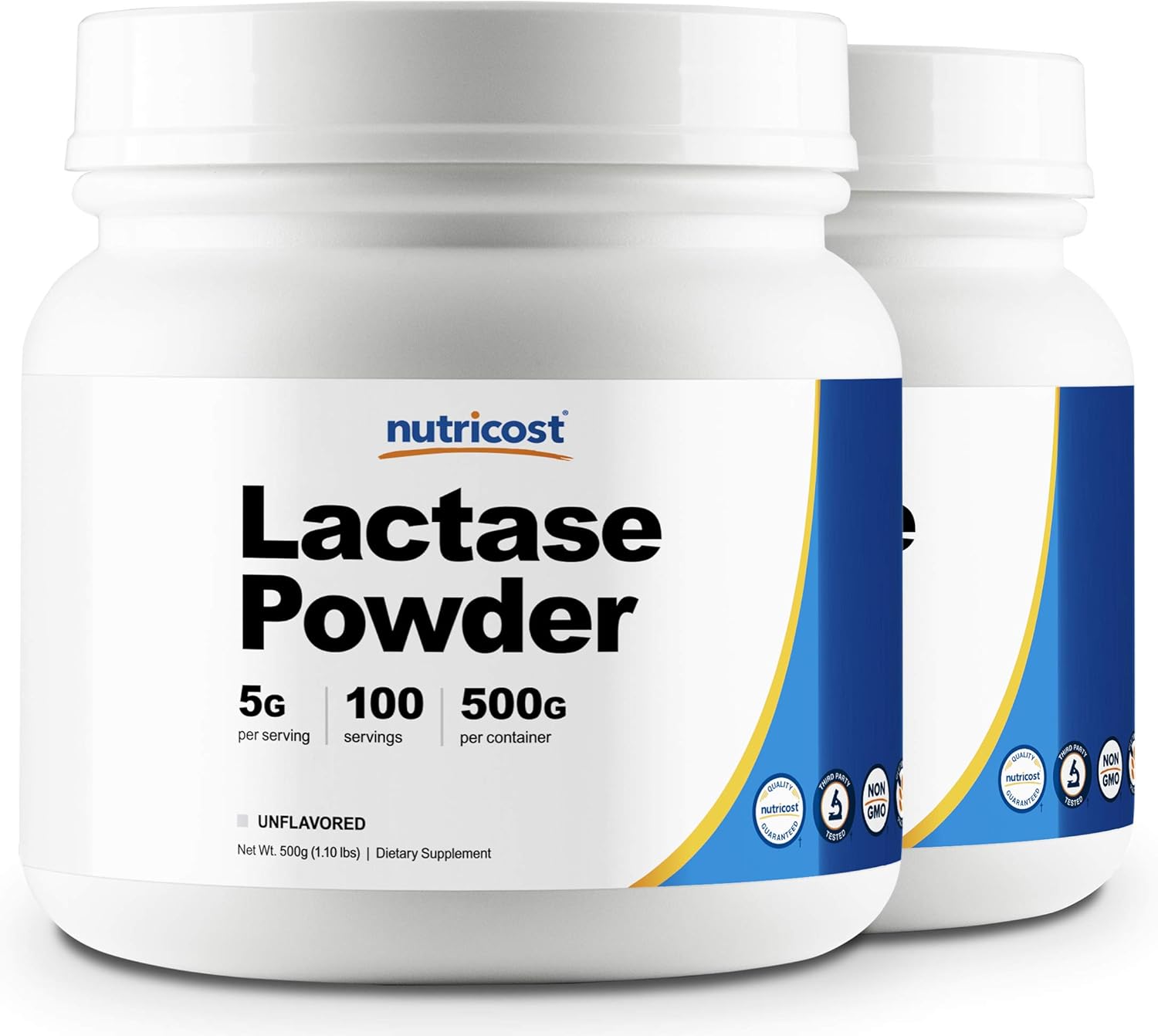 Nutricost Lactase Powder 500 Grams -Non-GMO, Gluten Free, High Quality Lactase Powder: Health & Personal Care