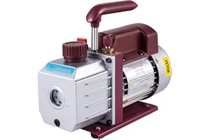 Bestauto Vacuum Pump 4.5CFM Vacuum Pump HVAC Single-Stage Rotary Vane Vacuum Pump 1/3HP 5PA Ultimate Air Conditioning Refrigerant Vacuum Pump