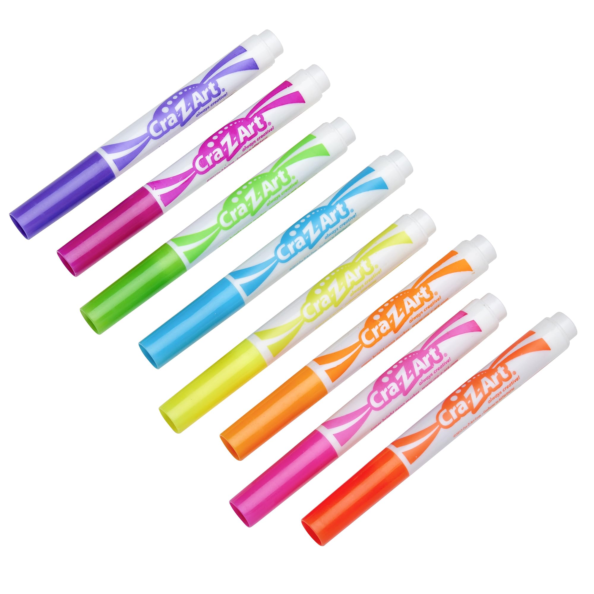 Cra-Z-art Neon Broadline Markers, 8 Count (10112)