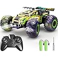JICIFU Remote Control Car,RC Cars Toy,High Speed 20 KM/H RC Truck Off-Road with 2 Headlights and 2 Rechargeable Battery,Dinosaur Toys Gift for Adult Boys 8-12