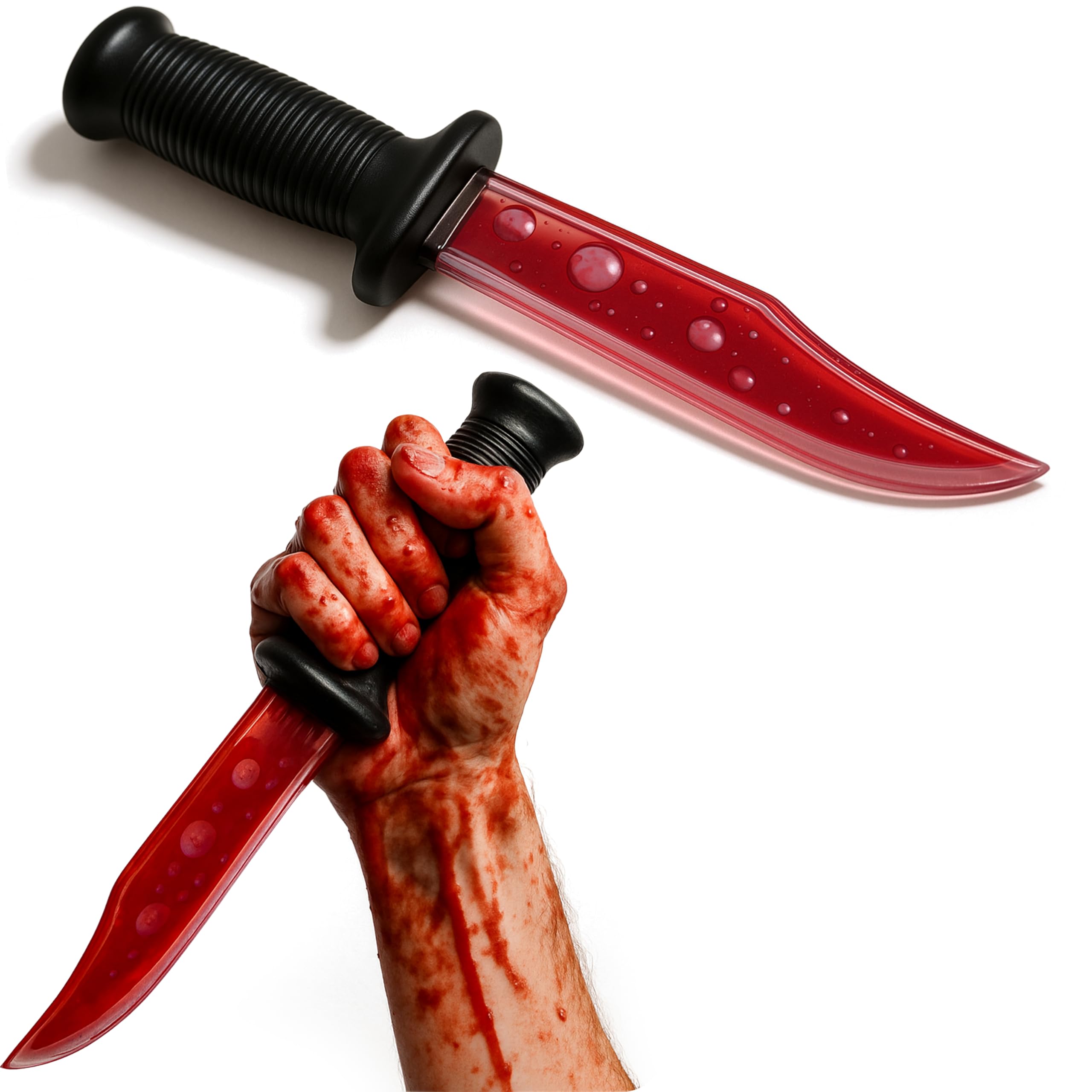 Bloody Scream Knife Halloween Horror Scary Prop Toy Weapon Decoration Party Fancy Dress Costume Accessory