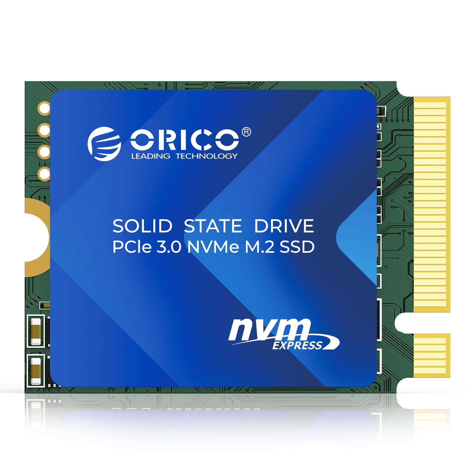 Photo 1 of ORICO J10 2230 M.2 NVMe SSD 1TB, PCIe 3.0 x4, Superior 3D NAND, 3500MB/s Read, Copper Heat Sink, Compatible with Steam Deck, Surface Pro 9, Mini PCs - J10-2230