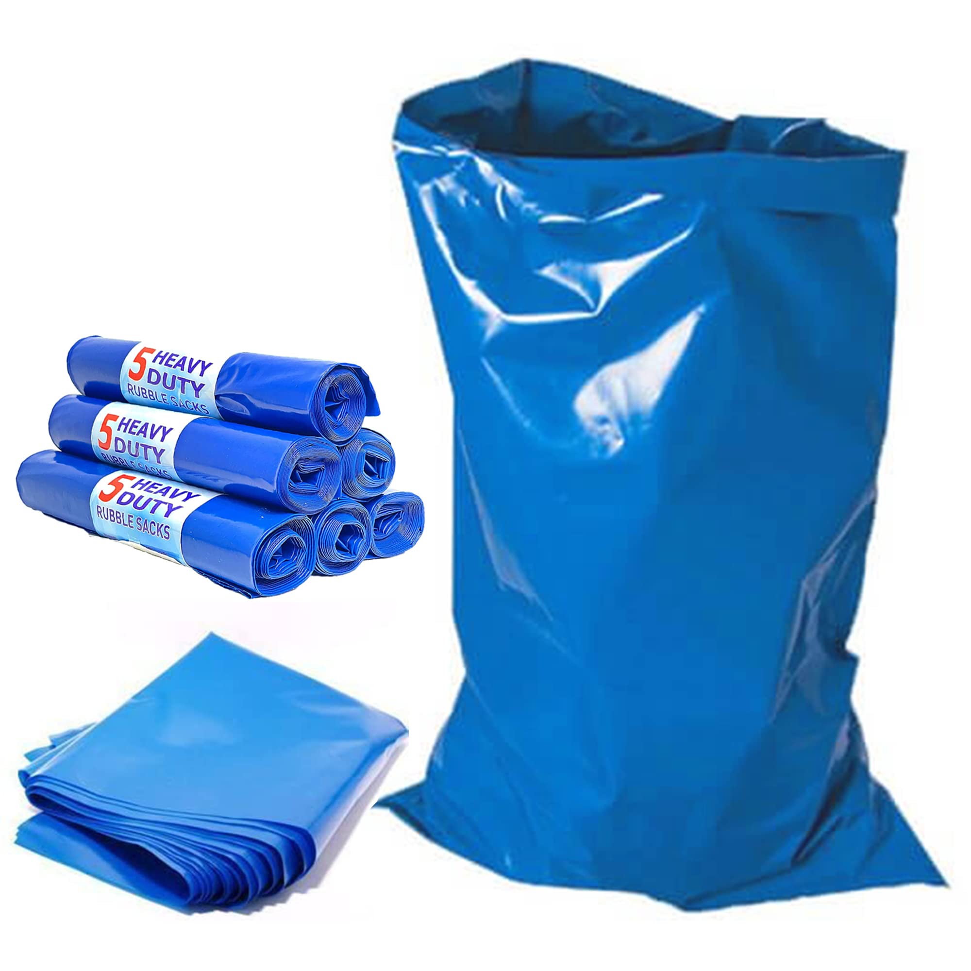 HOMESmith Large Heavy Duty Rubble Blue Sacks Builders and DIY Choice Rubble Bags - Pack of 25 HS-133