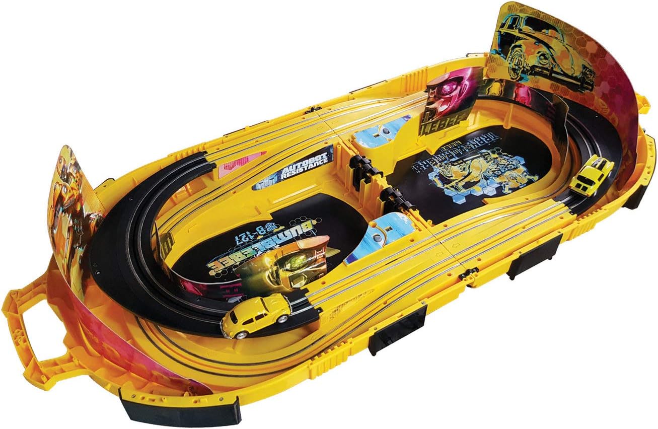 Circuit Scalextric Compact - Set Grand Challenge 1:43 - 2 Voitures + 2 Télécommandes - Piste Complète