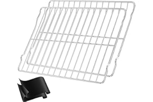YEECHUN UPGRADE DG75-01001C Oven Rack Replacement For Samsung Range/Stove/Oven Racks-304 Stainless Steel Gas Stove Rack Shelf Flat, Gas Stove Parts NE63A6511SS NE63A6511SG/AA NX58H9500 With Oven Liners