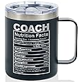 Onebttl Coach Gifts, Funny Gift Idea for Appreciation, Christmas, Birthday, 12oz Stainless Steel Insulated Travel Coffee Mug - Coach Nutriton Facts