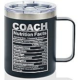 Onebttl Coach Gifts, Funny Gift Idea for Appreciation, Christmas, Birthday, 12oz Stainless Steel Insulated Travel Coffee Mug - Coach Nutriton Facts