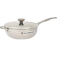 Le Creuset Tri-Ply Stainless Steel Saucier Pan, 3.5 qt.