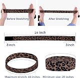 AliLeader Elastic Wig Melt Band Velcro 3.5cm Leopard Lace Melt Edges + Brush view 5