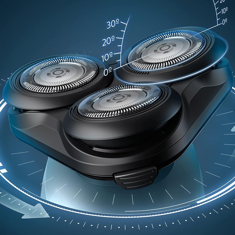 Series 5000, Rasoir électrique 100 % étanche, Lames ComfortTech à 360°, Têtes de contour, Affichage avancé, Tondeuse de précision SmartClick, S5466/18