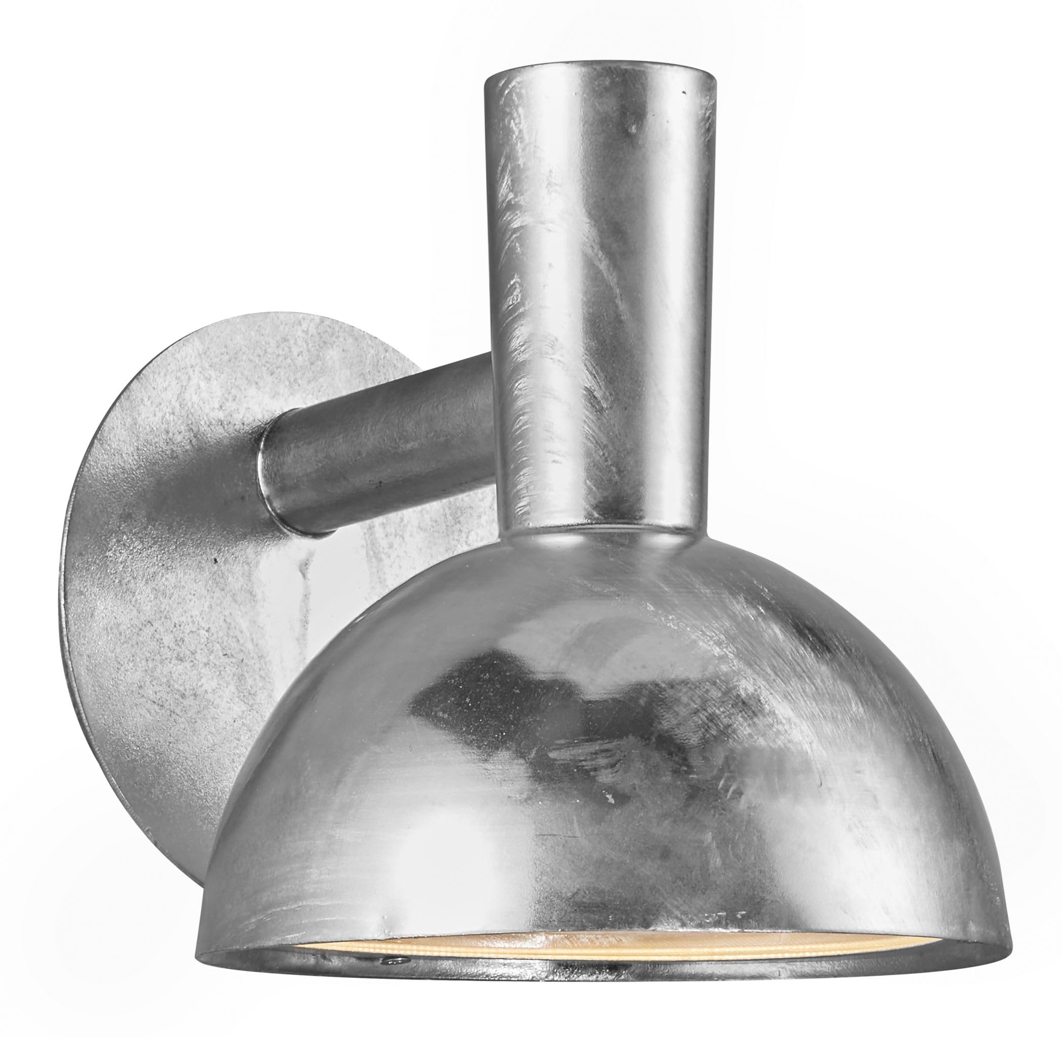 Nordlux Arki Outdoor Wall Light Silver Galvanized Steel E27 Coastal/Marine Safe - Garden, Patio, Entrance Mains Powered, IP54