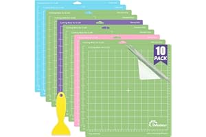 IModeur 10 Pack Cutting Mats -12"x12" Cutting Mats for Cutting machine Accessories - Mats for Explore Air 2/ Maker 2/3
