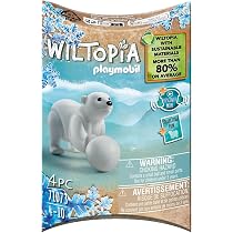PLAYMOBIL WILTOPIA Young Seal Toy – Sustainable Material, Includes Accessories & Animal Trading Card With QR Code - View #9