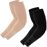 Newbyinn UV Sun Protection Arm Sleeves for Men Women Youth, Cooling Sleeve to Cover Tattoo, Mid-Compression Arm Cover
