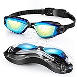 Portzon Swimming Goggles Anti Fog Swimming Goggles Clear No Leaking