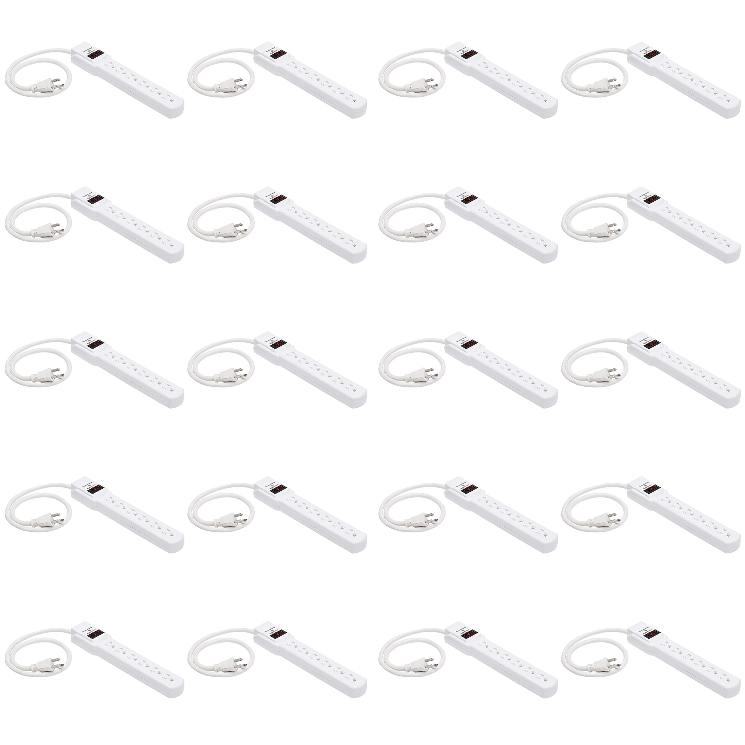 Amazon Basics Surge Protector Power Strip, 6-Outlet