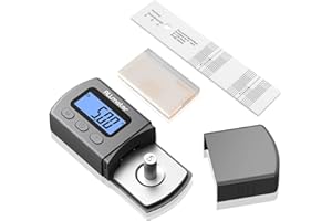 ALLmeter High-Precision Digital Stylus Force Gauge for Turntable Setup – 0.01g Accuracy, VTA Ruler, Overhang Protractor, Extra Stylus, Carry Case Included​