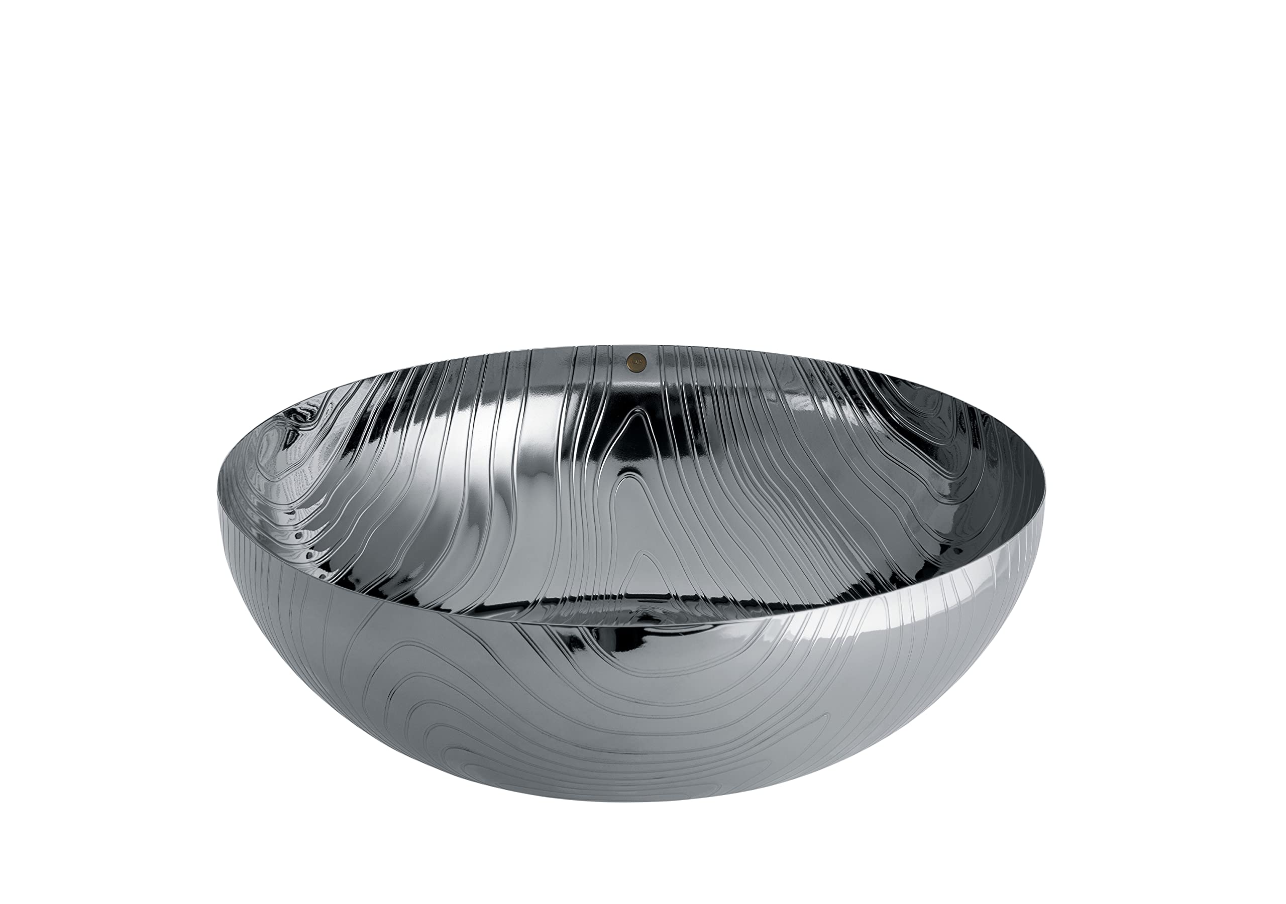 Alessi Bowl in 18/10 stainless steel with relief decoration