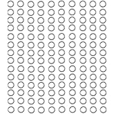 1000Pcs Small 0.6x4mm Stainless Steel Split Rings Jump Rings Connector Rings for Jewelry Making Bracelet Necklaces Earrings Keychain DIY Craft (12599-4mm)