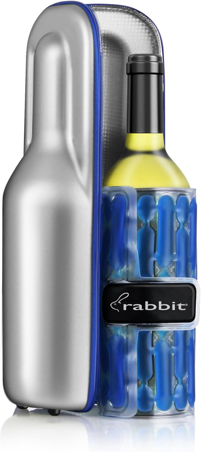 rabbit wine trek portable bottle cooler