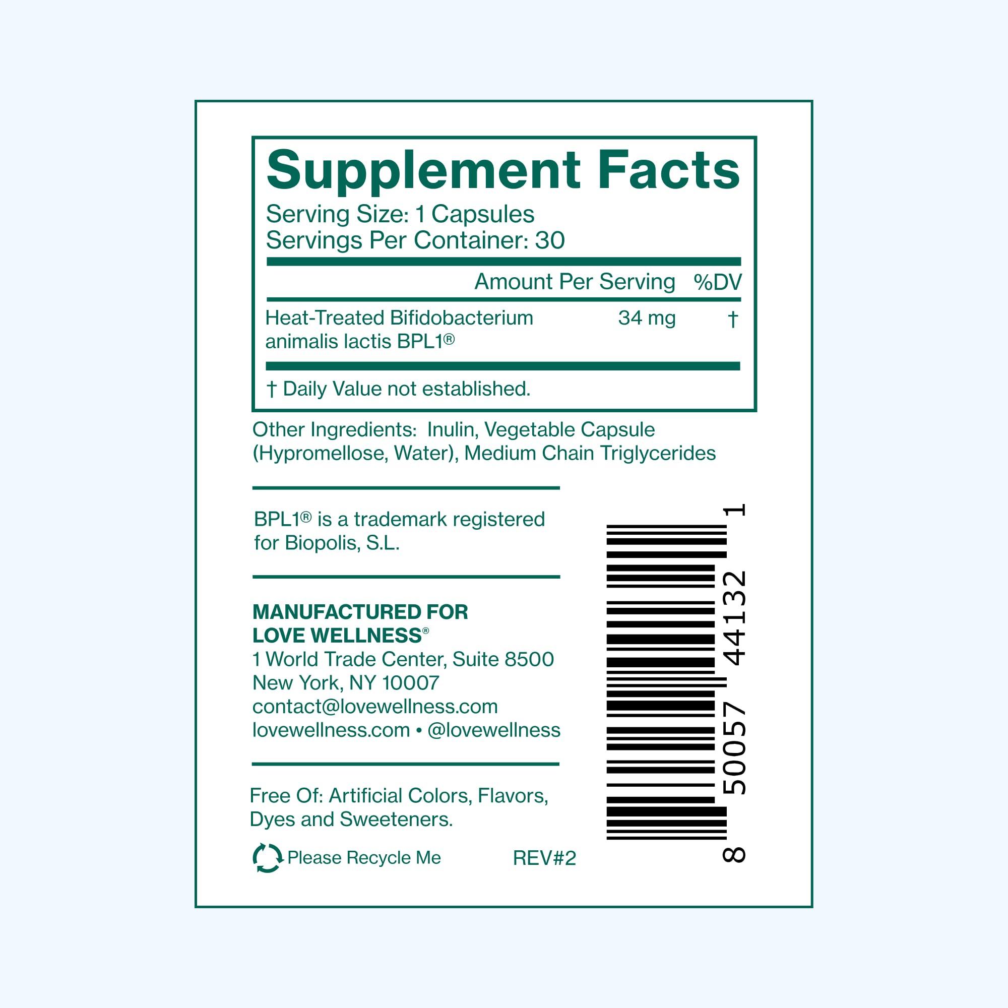Love Wellness Hello Burn Activate | Support Visceral Fat Burn with HT BPL1 Postbiotic | Supports Healthy Waist Circumference, Longevity and Metabolic Wellness | 30 Count