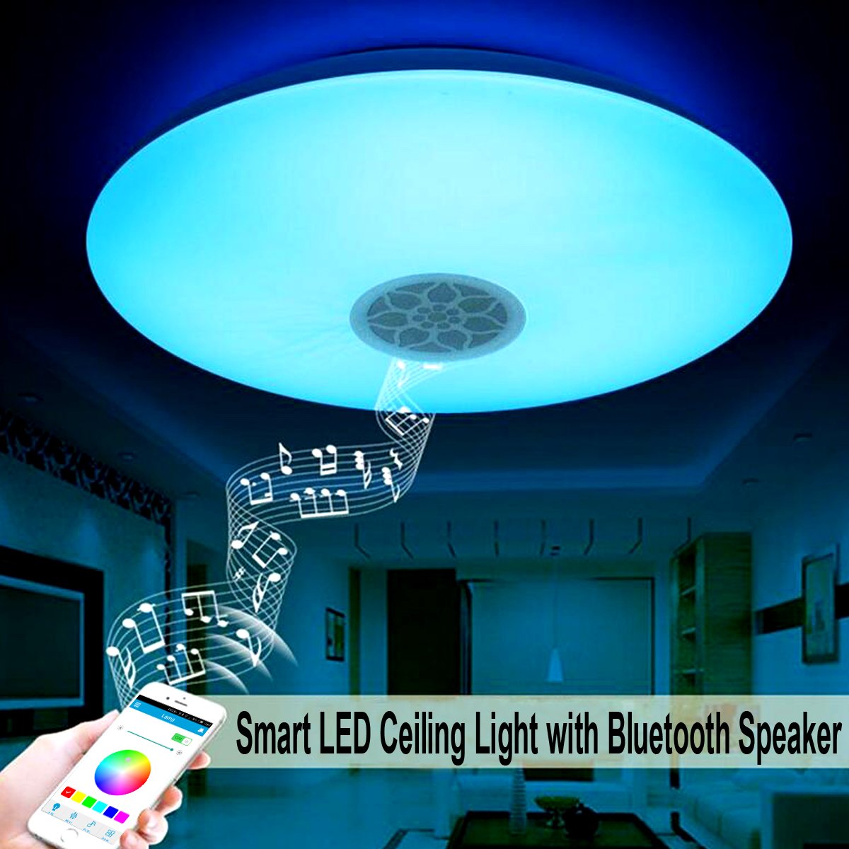 Autai Smart LED Ceiling Light Multi Color Changing and Dimmable with