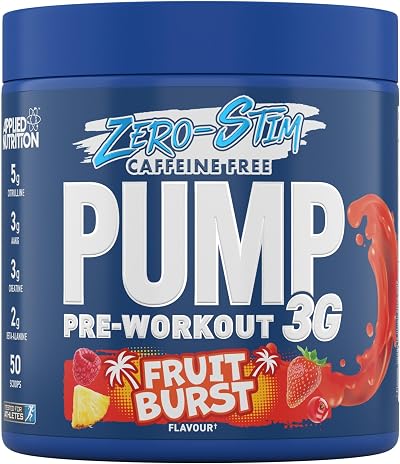 Applied Nutrition Pump Zero Pre Workout - Caffeine Free 375g Fruit Burst
